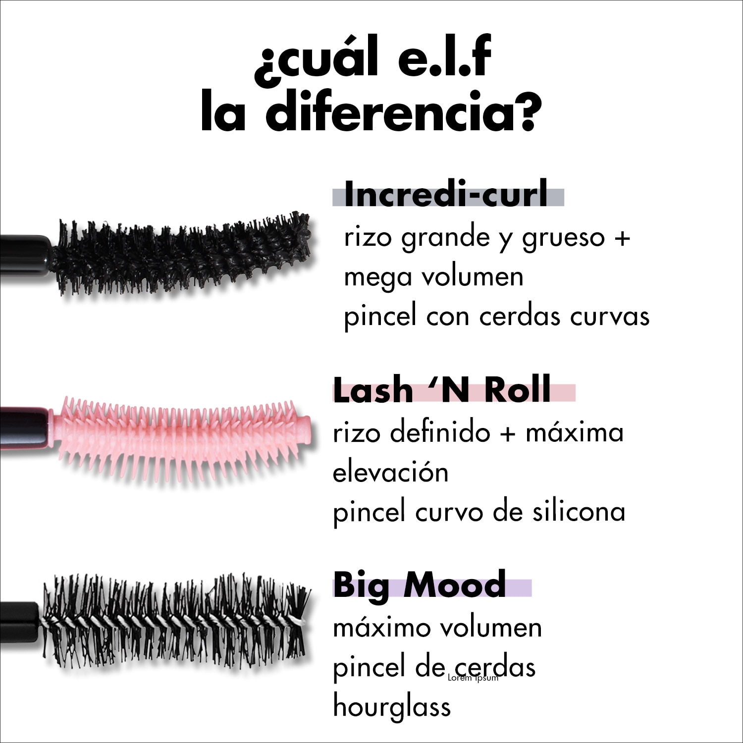 E.L.F. INCREDI-CURL MASCARA (RÍMEL RIZADOR Y VOLUMINIZADOR)